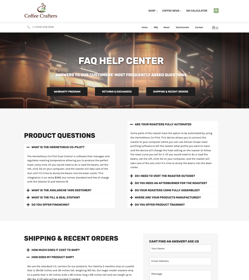 FAQ after