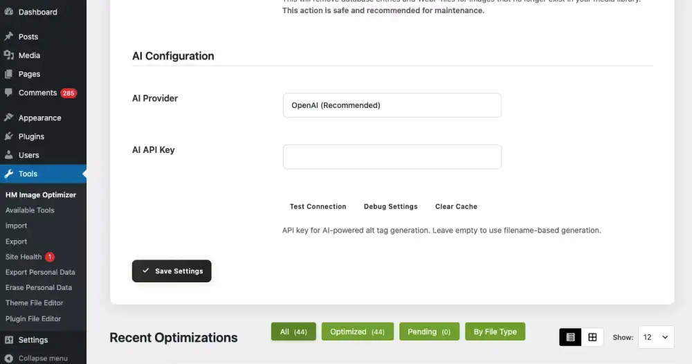 AI ready tag generator