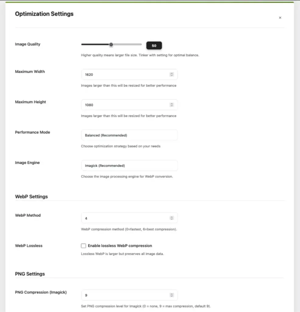 wp options
