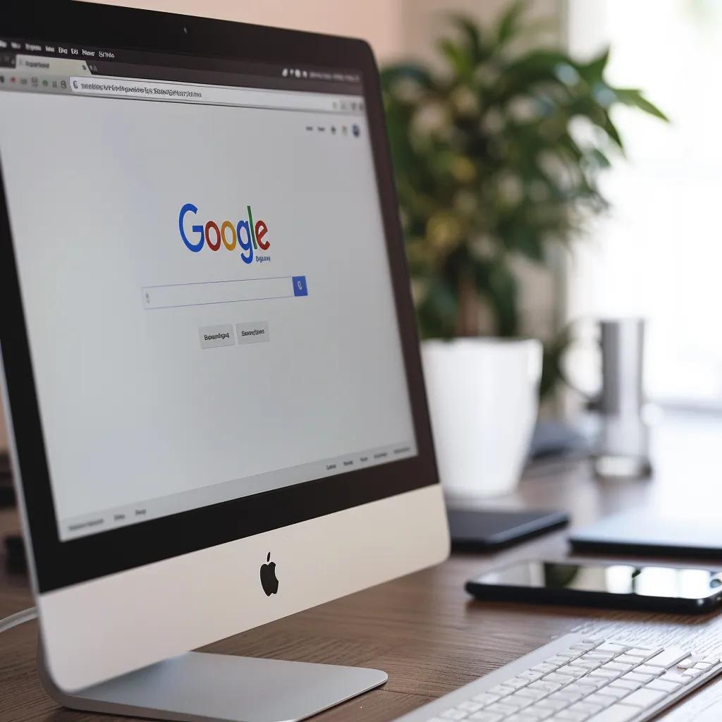 Optimized Google Business Profile on a computer screen, illustrating key elements for local SEO