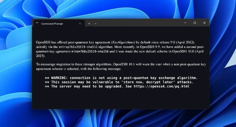 Post Quantum Encryption Warning